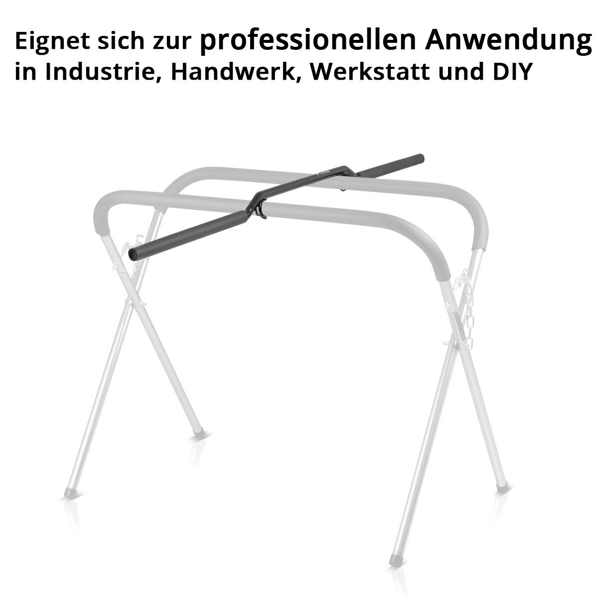 STAHLWERK extensión regulable VTA-200 ST con capacidad de carga de 90 kg para puestos de pintura de vehículos | Caballete de disco | Soporte de pintura | Soporte de montaje | Caballete de trabajo | X-Bock | Soporte para parabrisas