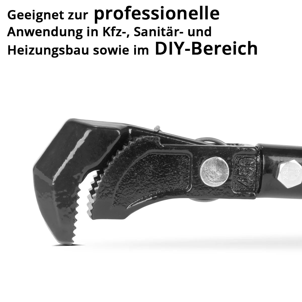 STAHLWERK Zangenschlüssel 2er Set 450/600 mm (18"/24") Selbstjustierende Rohrzange | Rohrschlüssel | Montageschlüssel | Rohrdreher | Schnellschlüssel | Multifunktionsschlüssel aus Chrom-Vanadium