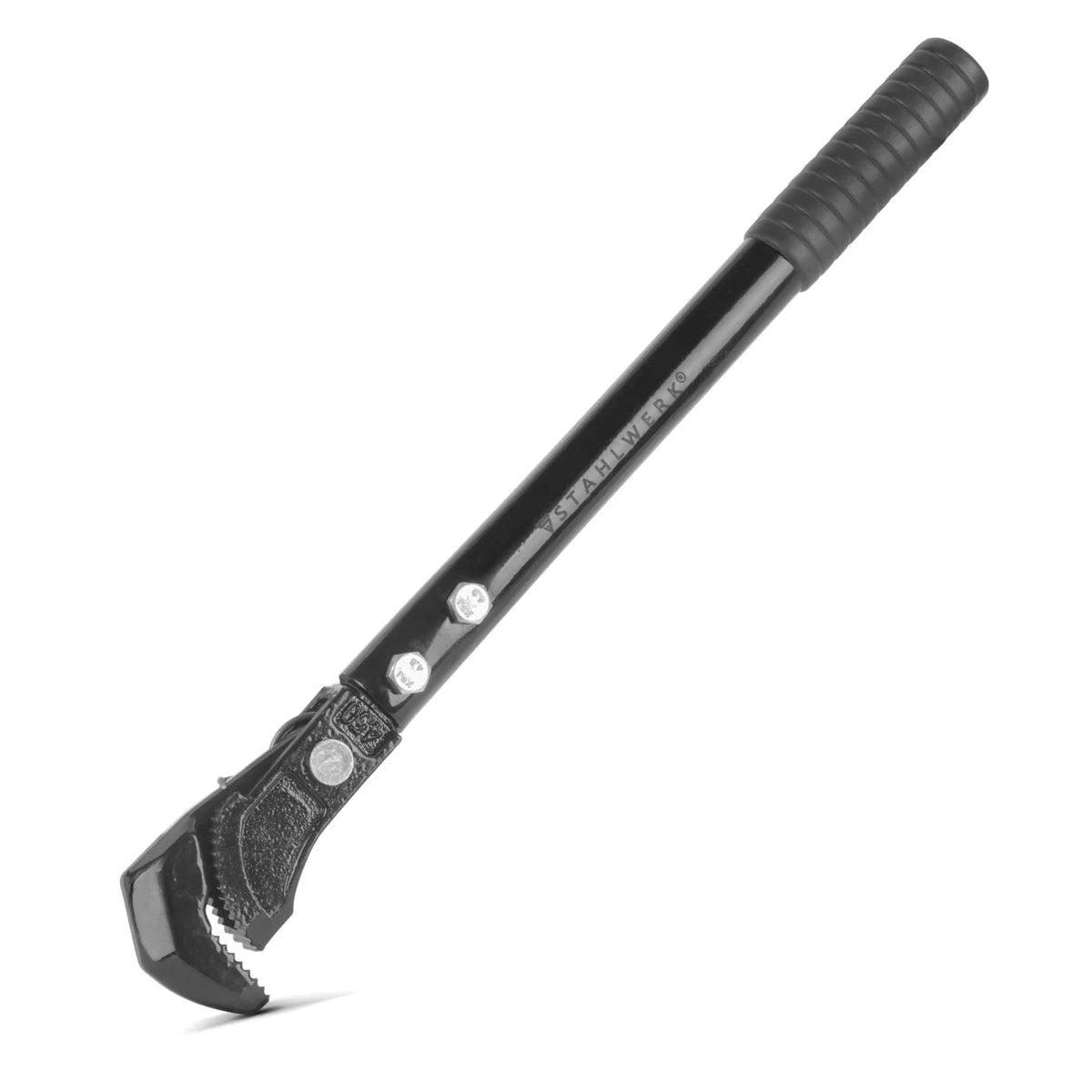 STAHLWERK Zangenschlüssel 2er Set 450/600 mm (18"/24") Selbstjustierende Rohrzange | Rohrschlüssel | Montageschlüssel | Rohrdreher | Schnellschlüssel | Multifunktionsschlüssel aus Chrom-Vanadium