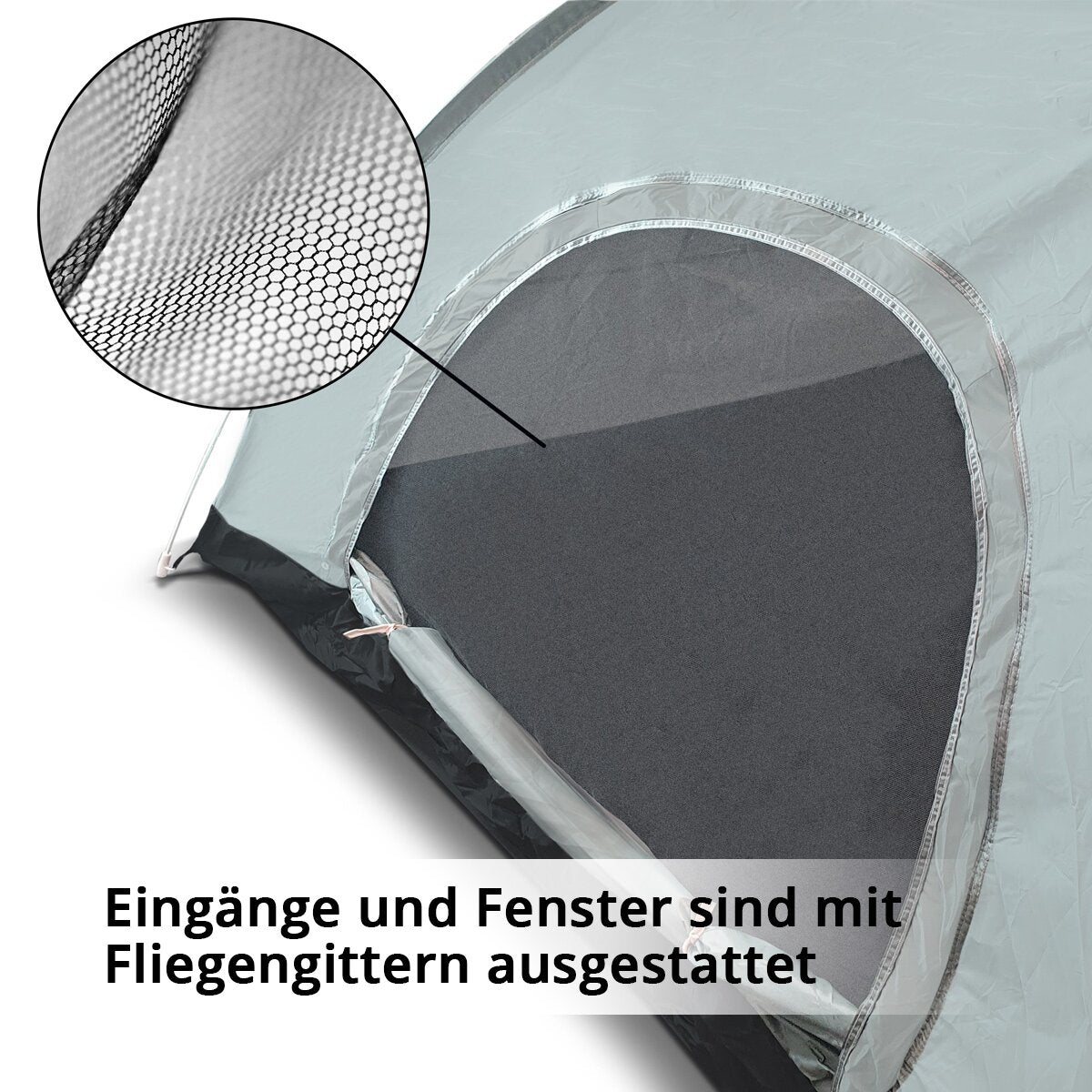 Tente de camping STAHLWERK Z-200 ST Tente pop-up à monter soi-même 200 x 200 cm | Tente pop-up | Tente igloo | tente pliante | Tente dôme | Tente de randonnée | Tente pour 2-3 personnes avec sac de transport