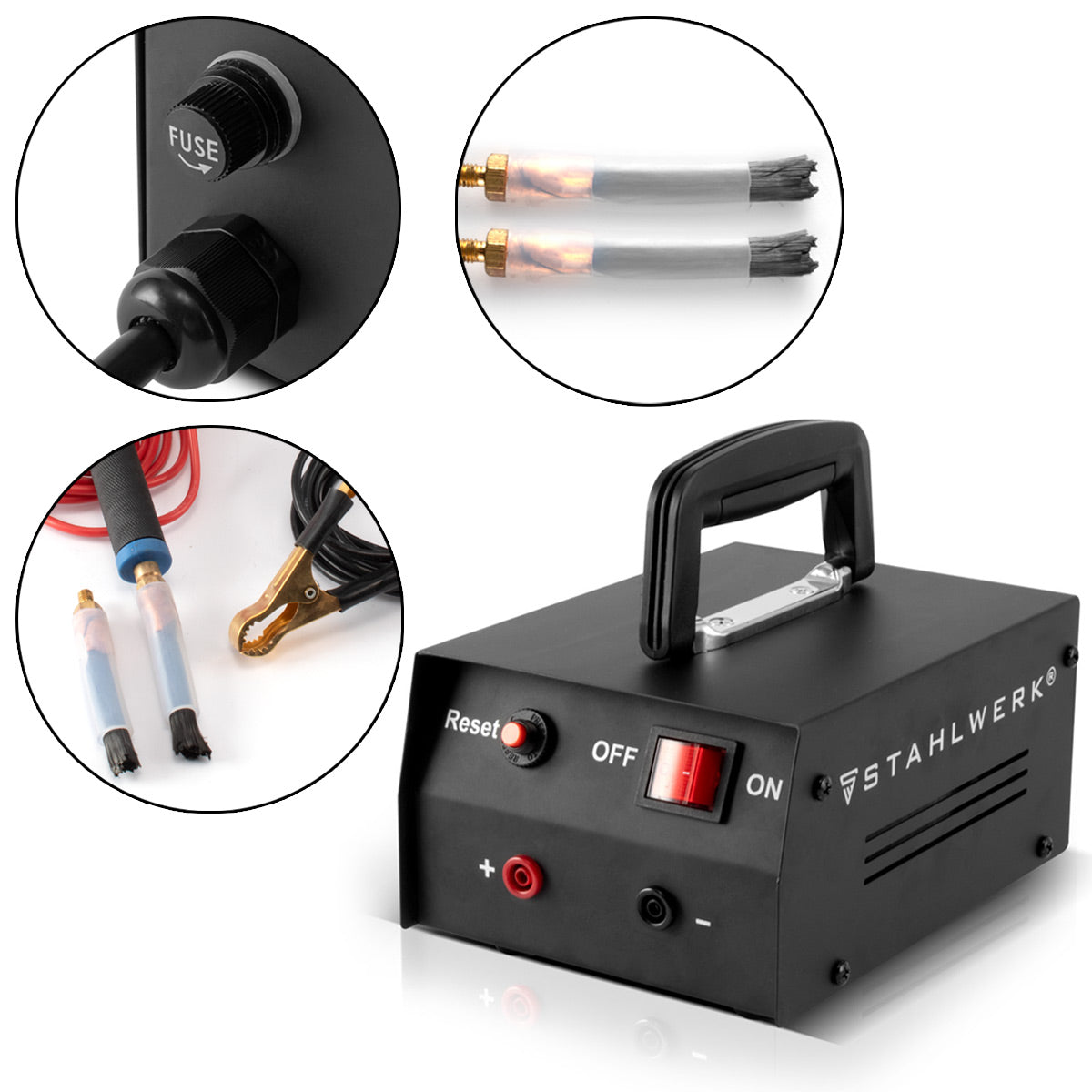 STAHLWERK SRG-300 Pro weld seam cleaning device, passivation device and pickling device for electrolytic cleaning and finishing of weld seams