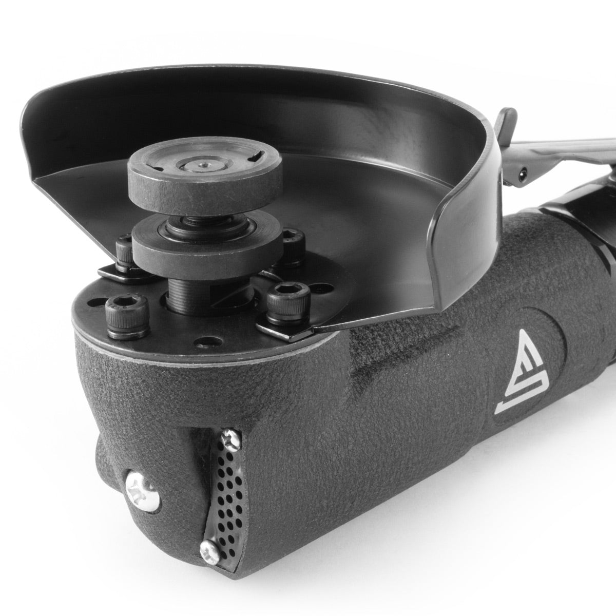 STAHLWERK DWS-1100 ST Professional compressed air angle grinder in industrial design for 100 mm cutting and grinding discs - can be used in the workshop and for automotive work