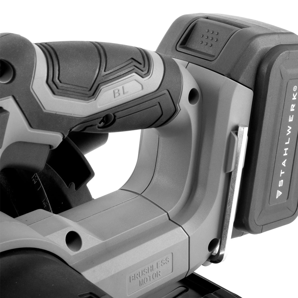 STAHLWERK AKS-20 ST cordless circular saw brushless technology with 900 watts and 4,500 rpm for cutting wood, PVC, MDF, plywood and other materials