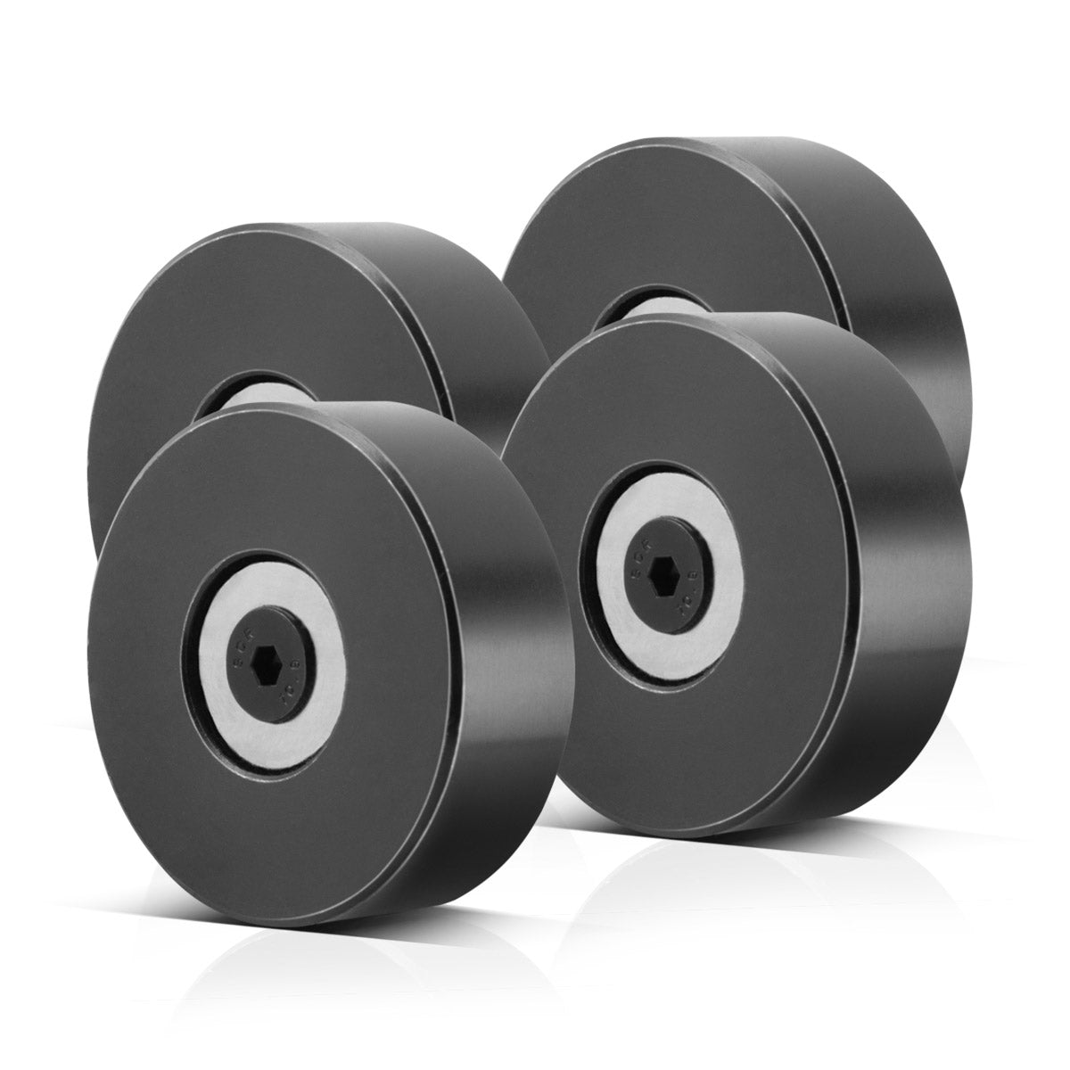 STAHLWERK magnetic stop stackable 44 x 15 mm universally applicable e.g. for welding tables - practical set of 4