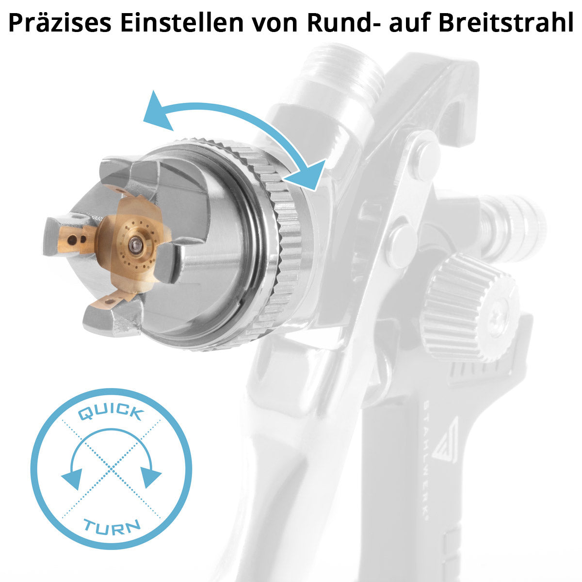 Juego de boquillas STAHLWERK Boquilla de 1,7 mm para pistola de pintar / pistola pulverizadora / pistola pulverizadora