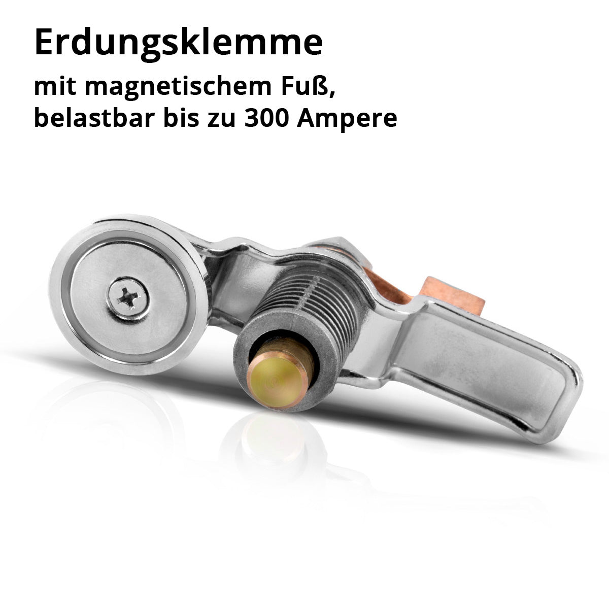 STAHLWERK magnetic ground clamp EC-300 ST / ground clamp / ground magnet for welding machines and plasma cutters up to 300 A