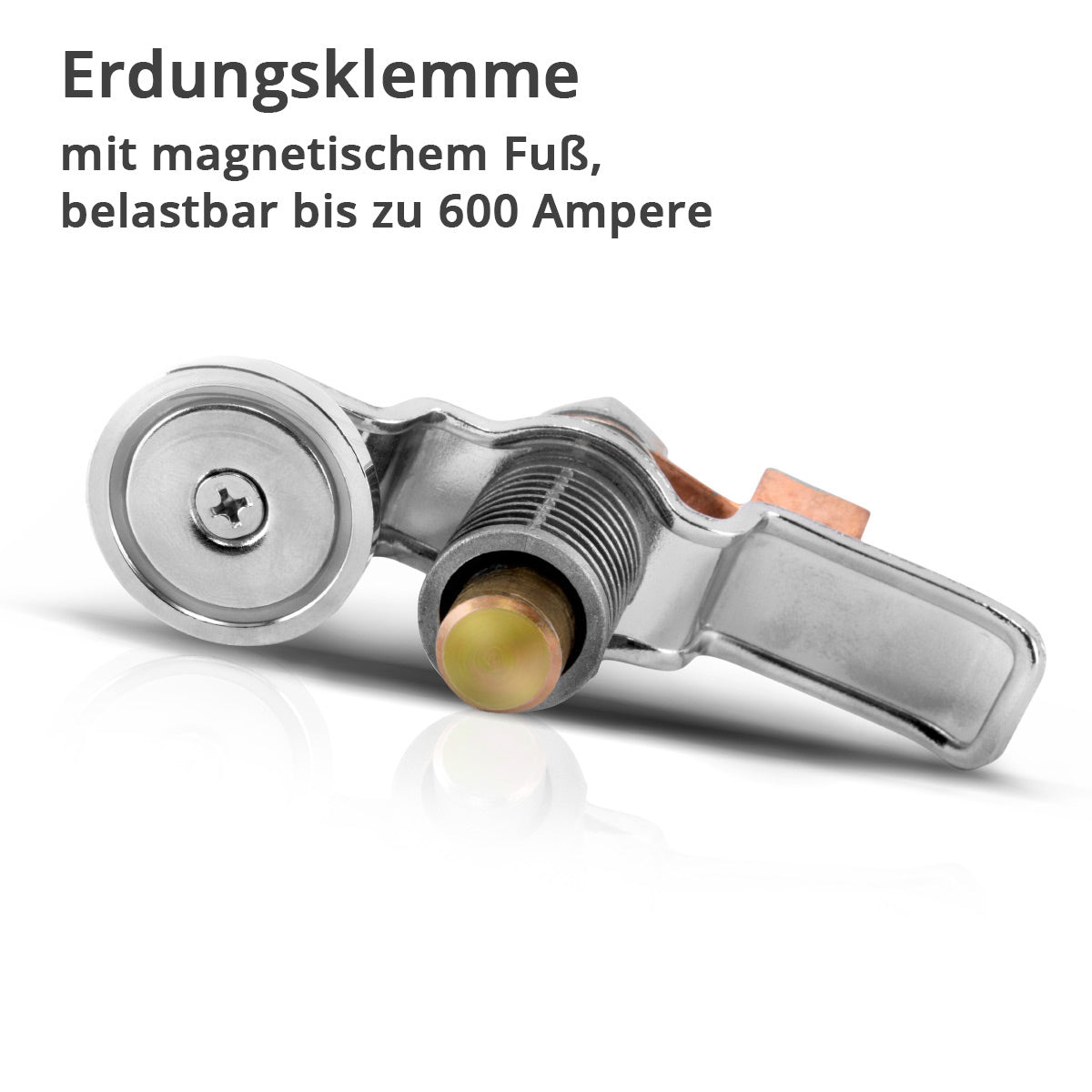 STAHLWERK magnetic ground clamp EC-600 ST / ground clamp / ground magnet for welding machines and plasma cutters up to 600 A