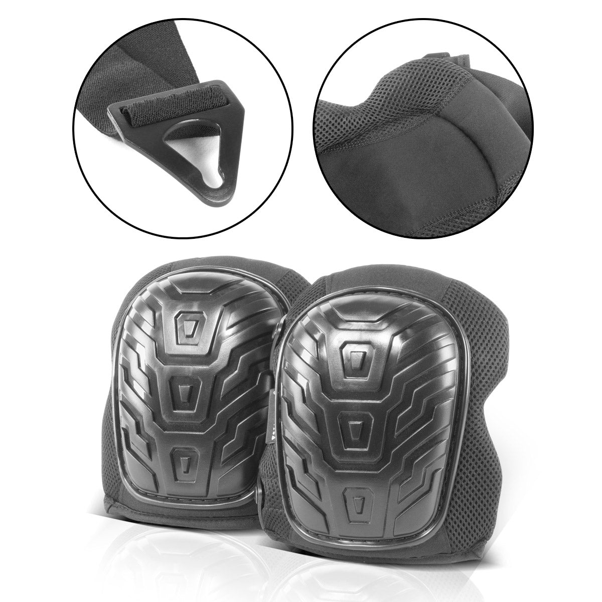 Las rodilleras / rodilleras / rodilleras profesionales STAHLWERK mantienen su forma, son muy duraderas y resistentes a la abrasión con un alto nivel de comodidad.
