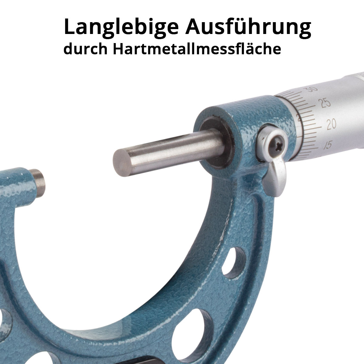 STAHLWERK Bügelmessschraube mit 25-50 mm Messbereich DIN 863 Mikrometer / Messschraube/ Mikrometerschraube