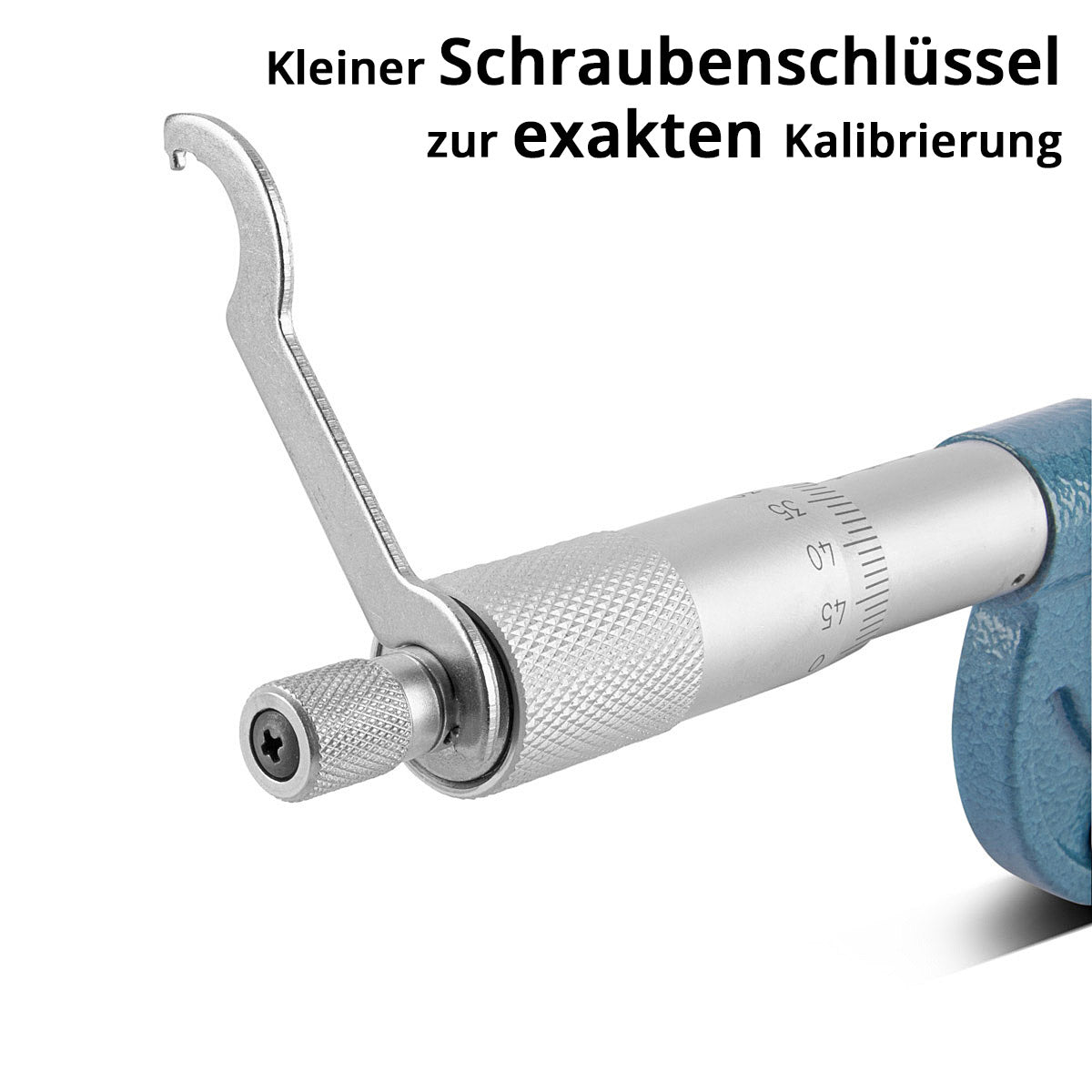 STAHLWERK Bügelmessschraube mit 25-50 mm Messbereich DIN 863 Mikrometer / Messschraube/ Mikrometerschraube