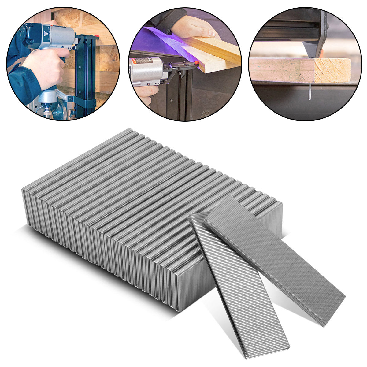 Agrafes STAHLWERK type 90 (1,25 x 1,0 mm) d'une longueur de 38 mm en jeu de 5000 | agrafes | Agrafes pour agrafeuses manuelles, agrafeuses à air comprimé et agrafeuses électriques