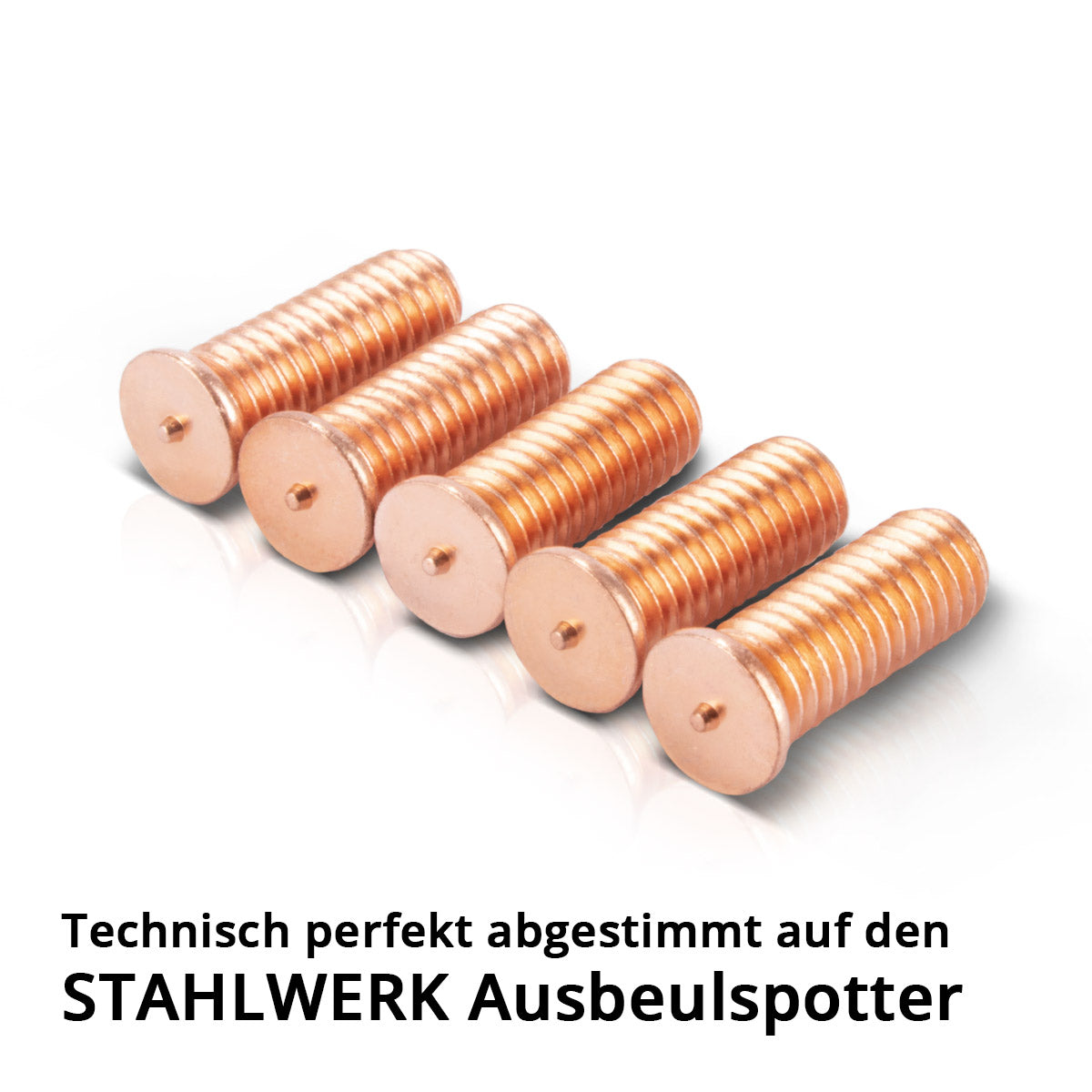 STAHLWERK welding bolts M6 thread set of 100, smart repair accessories for dent spotter / dent lifter / spot welder / dent removal tool for professional repair of vehicle bodies