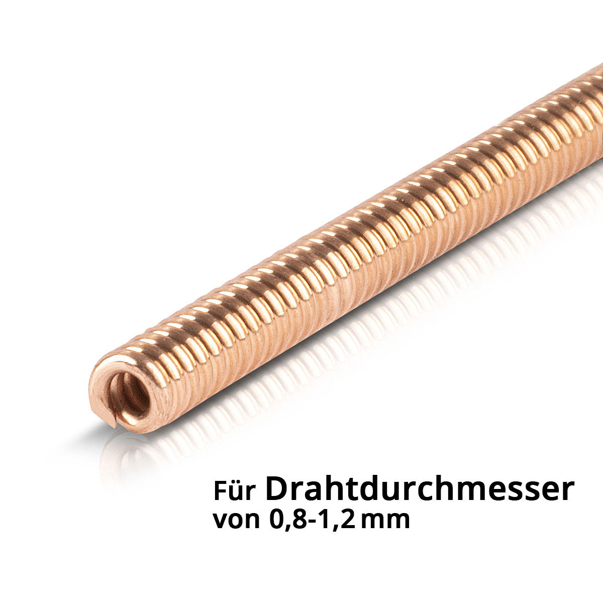 STAHLWERK universal carbon core | Wire guide 5 m for MIG MAG AK15 | MB15 | AK25 | MB25 welding torch hose packages with Euro central connection for professional welding of steel, stainless steel and aluminum alloys