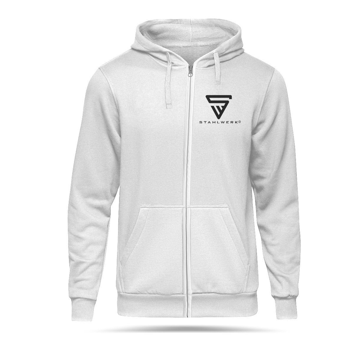 Sudadera con capucha STAHLWERK talla XXXL / sudadera con capucha / sudadera con capucha / sudadera con cremallera en blanco con logo estampado