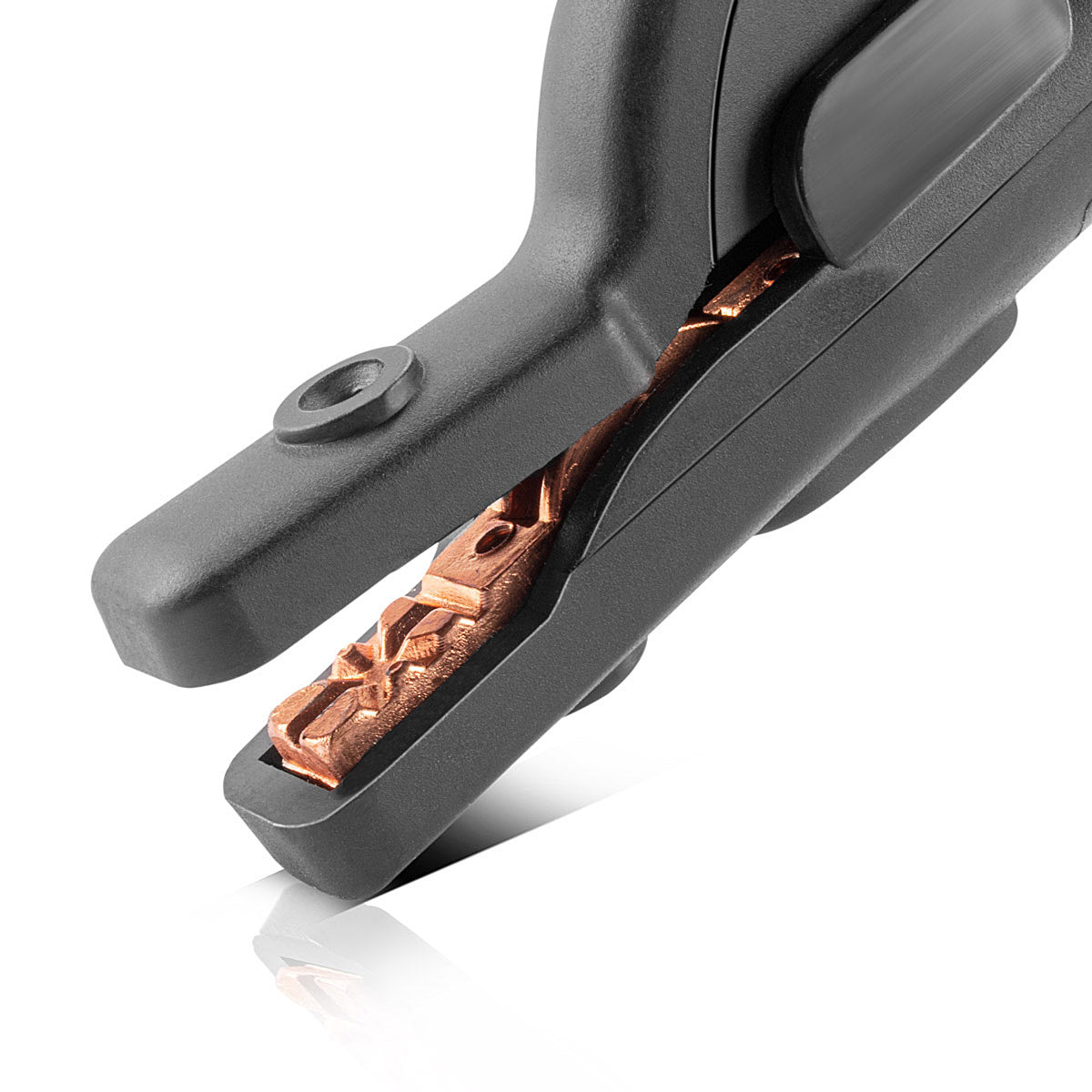 IMPIANTO ACCIAIO MMA | Porta elettrodo ARC fino a 200 A pistola di saldatura | Pinza per elettrodi | Morsetto per elettrodo per saldatrici incluso cavo di saldatura da 3 m con spina da 25 mm² e 9 mm