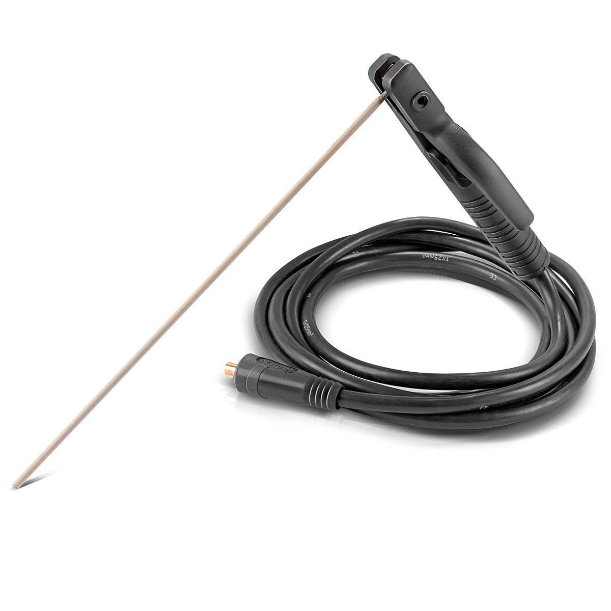 STEEL PLANT MMA | ARC electrode holder up to 200 A welding gun | Electrode forceps | Electrode clamp for welding machines including 3 m welding cable with 25 mm² and 13 mm plug
