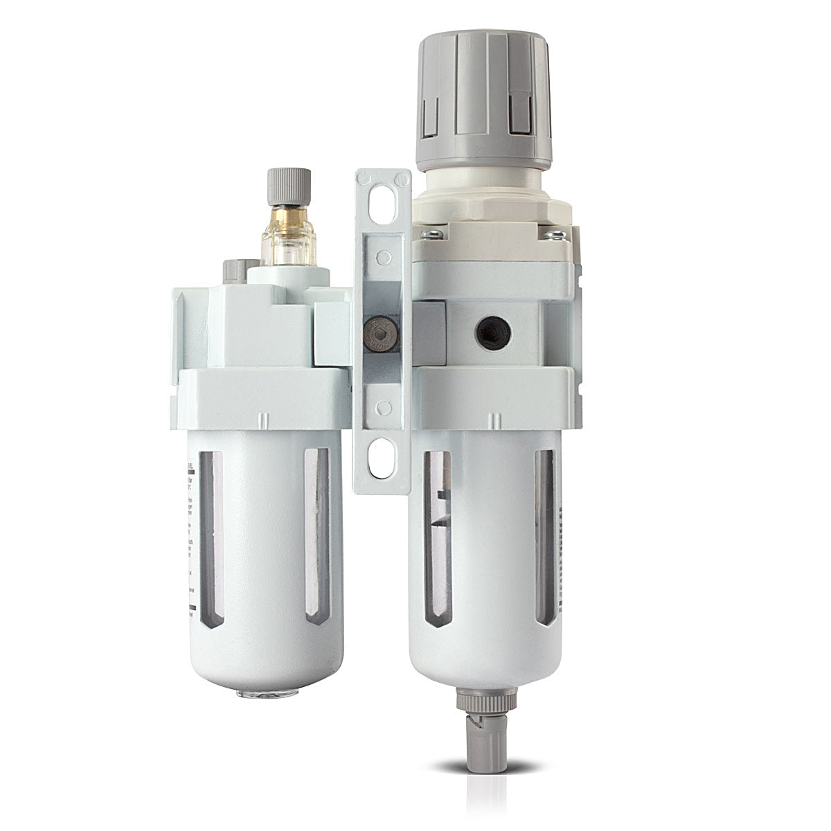 Unidad de mantenimiento de aire comprimido STAHLWERK WE-10 ST con engrasador hasta 10,5 bar para compresores de aire comprimido