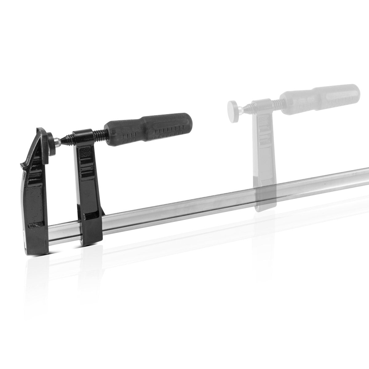 Abrazadera de tornillo STAHLWERK y abrazadera 120 x 800 mm DIN 5117