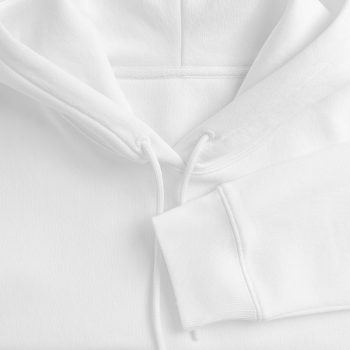 STAHLWERK-SCHWEIZ Premium BIO Hoodie Kapuzenpullover Kapuzenpulli / Sweatjacke in weiss mit Logoprint - diverse Grössen