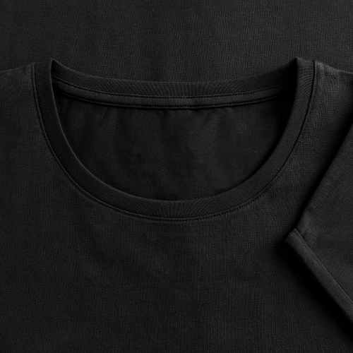 Camiseta orgánica premium para mujer STAHLWERK-SCHWEIZ con logo estampado - 99% algodón / 1% elastano, negro, varias tallas