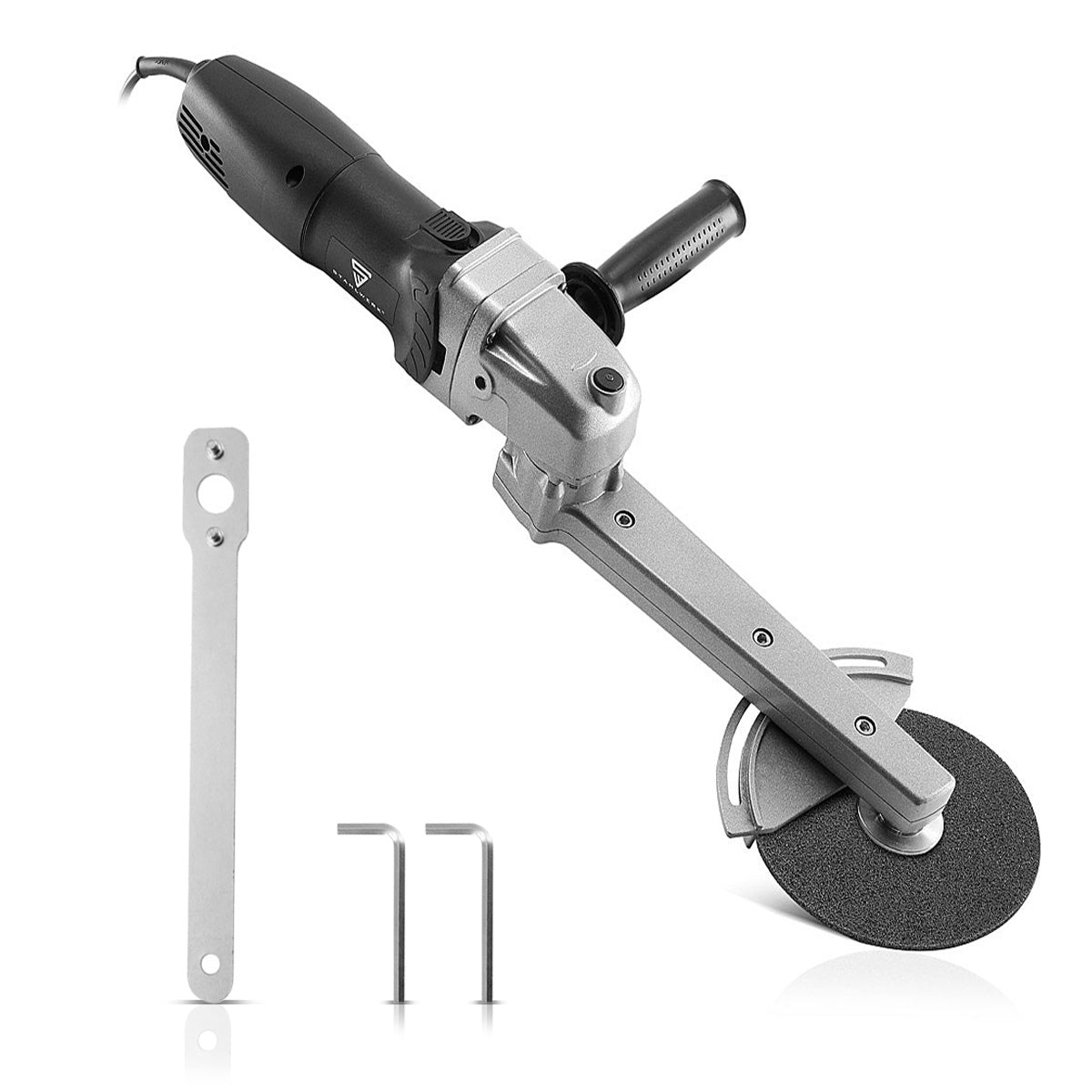 Amoladora de soldadura en ángulo STAHLWERK KS-800 ST / amoladora de cuello largo / amoladora angular / dispositivo de rectificado para pulir, eliminar óxido y desbarbar