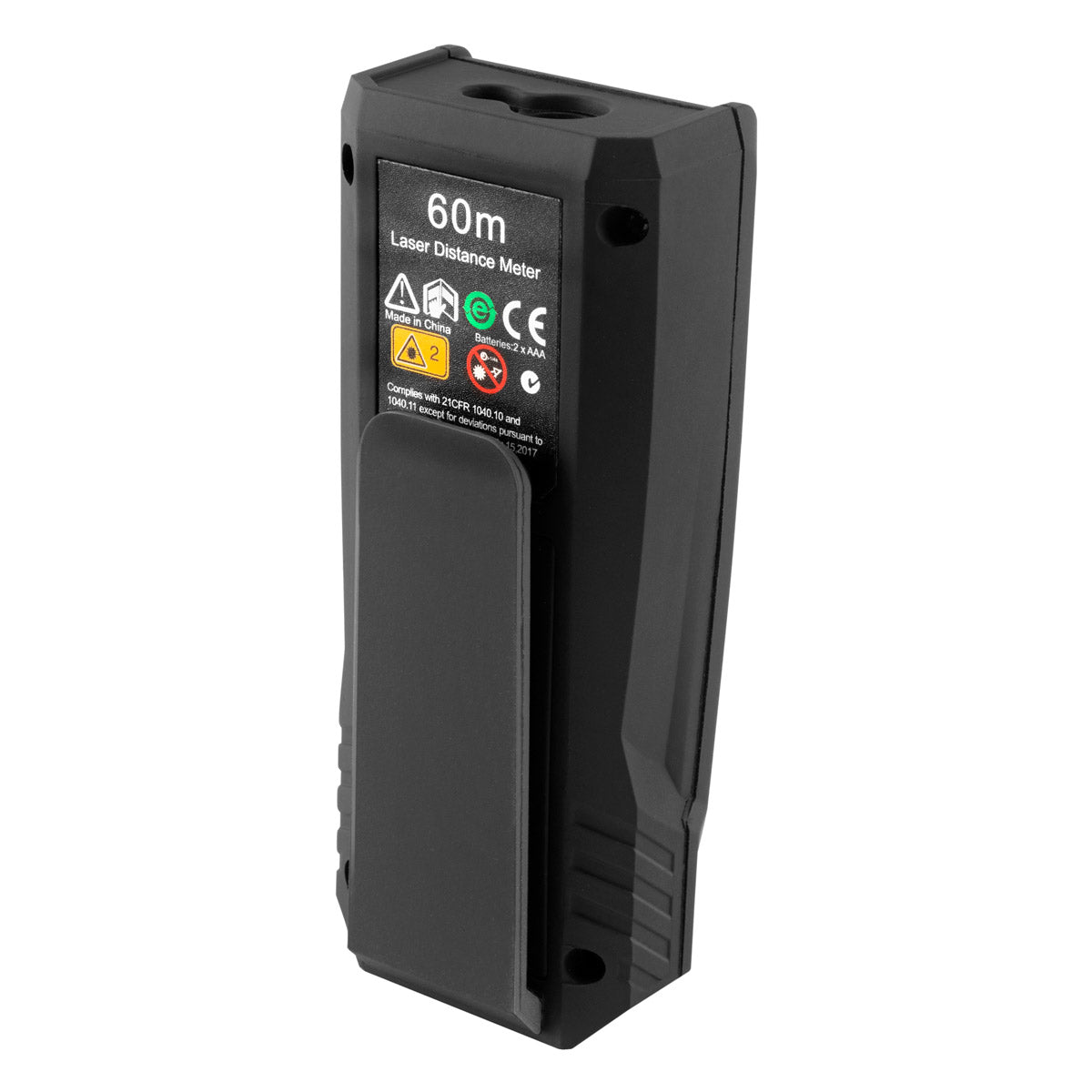 Telémetro láser STAHLWERK LE-60 ST Medidor de distancias de hasta 60 m con pantalla digital LCD iluminada, medidor de distancias y telémetros para medir distancias y volúmenes con precisión en obras o en interiores