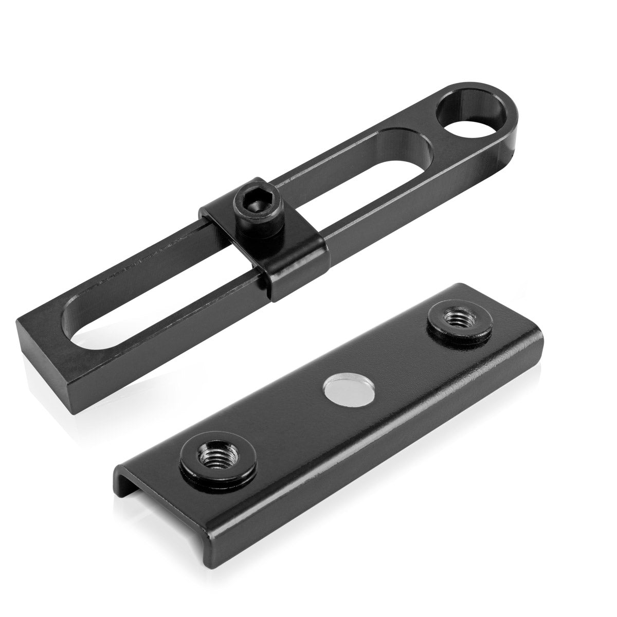 Tope variable STAHLWERK con imán de montaje - solución de fijación universal / ayuda de fijación para mesas de soldadura con sistema de orificios D22
