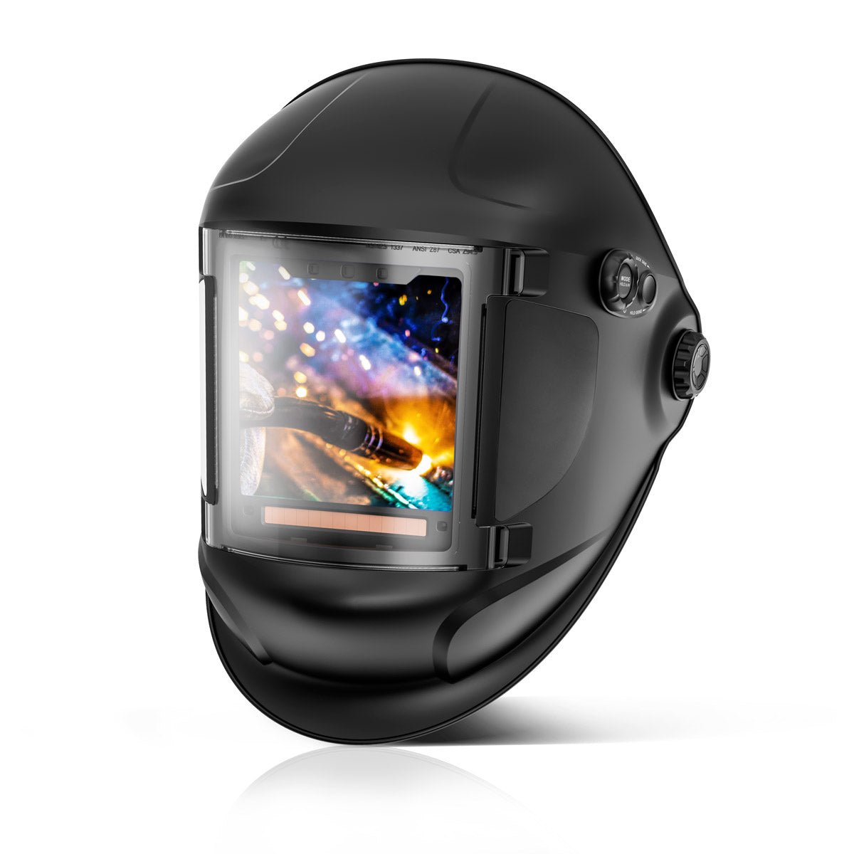 STAHLWERK Automatik-Schweißhelm TITAN 3-in-1 Schweißerhelm | Schweißermaske mit True-Colour-Echtfarbwiedergabe, Jobspeicher, automatischer Abdunkelung DIN 4 bis DIN 14 und Optischer Klasse 1/1/1/1