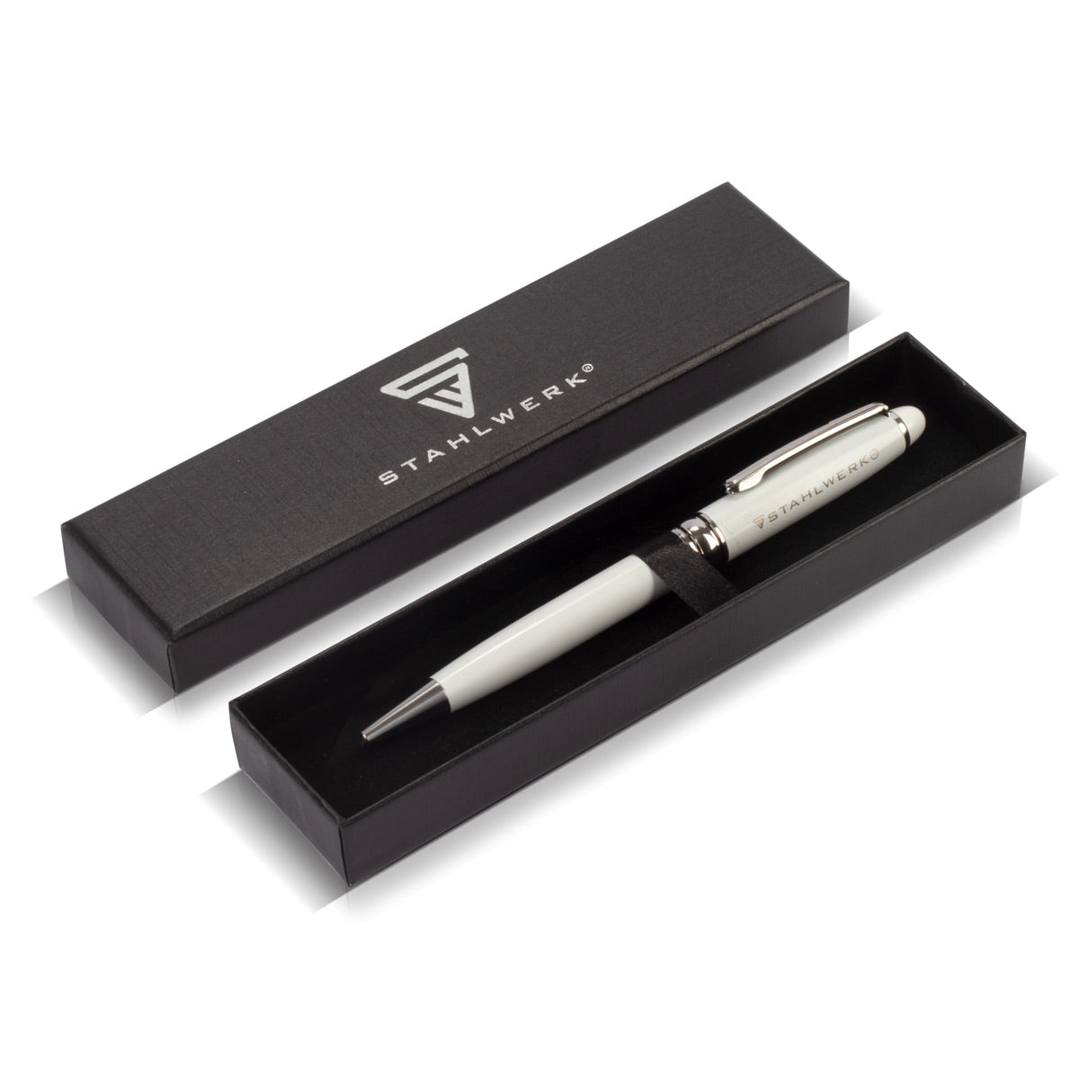 STAHLWERK ballpoint pen with engraving premium ballpoint pen | Pen | Coolie | Writing instrument with holding clip and elegant gift packaging