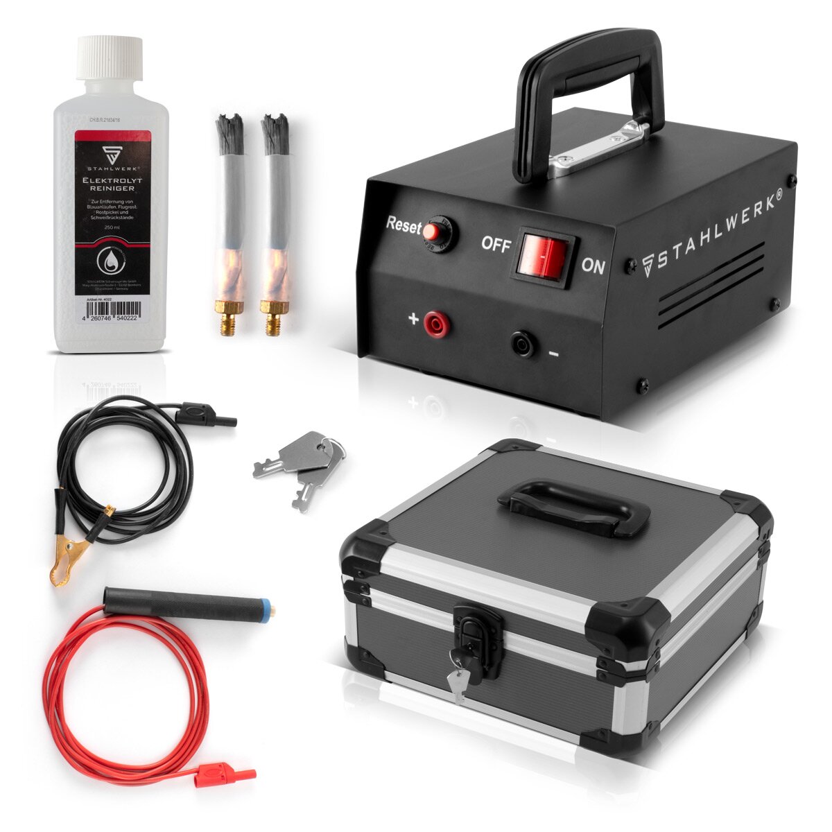 STAHLWERK SRG-300 Pro weld seam cleaning device, passivation device and pickling device for electrolytic cleaning and finishing of weld seams