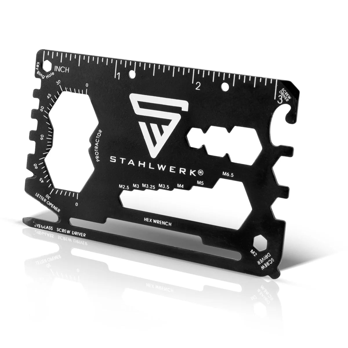 STAHLWERK Toolcard 18 in 1 multifunctional tool in card size