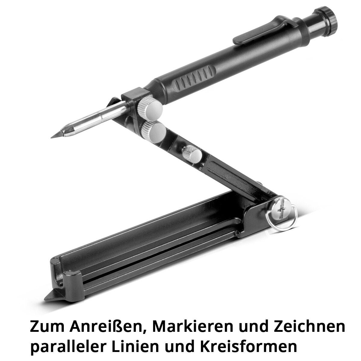 STAHLWERK scribing tool | Marking tool | Marking gauge | compass | Marking gauge | Parallel scriber for scribing, marking and drawing parallel lines and circular shapes