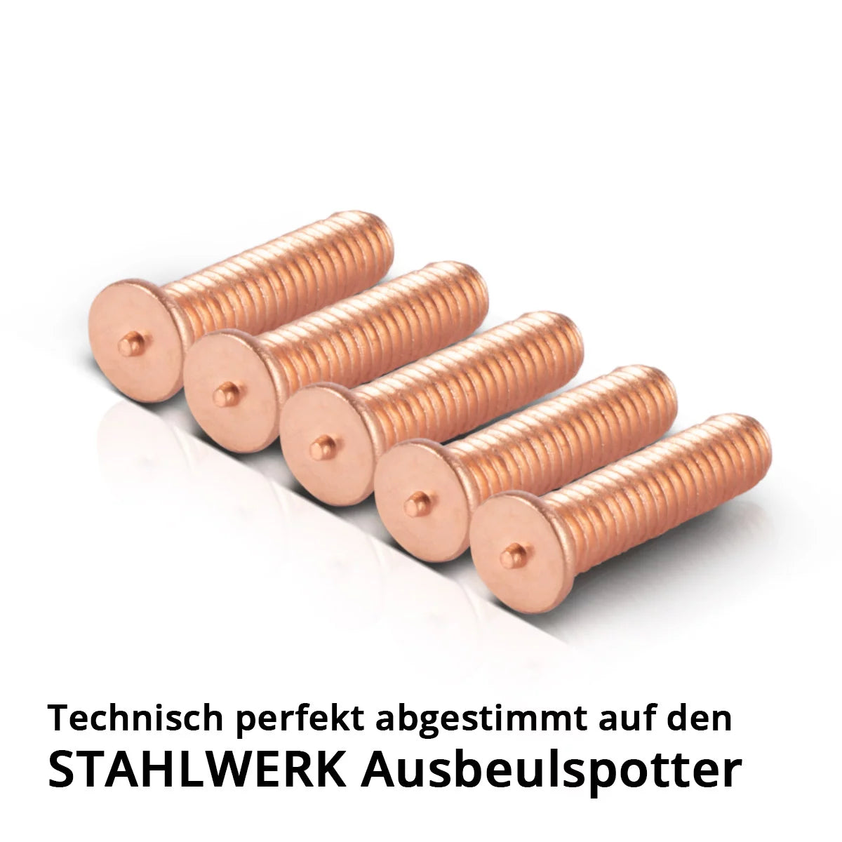 STAHLWERK Schweissbolzen M4 Gewinde 200er Set, Smart Repair Zubehör für Ausbeulspotter / Dellenlifter / Punktschweissgerät / Ausbeulwerkzeug zur professionellen Reparatur von Kfz Karosserien