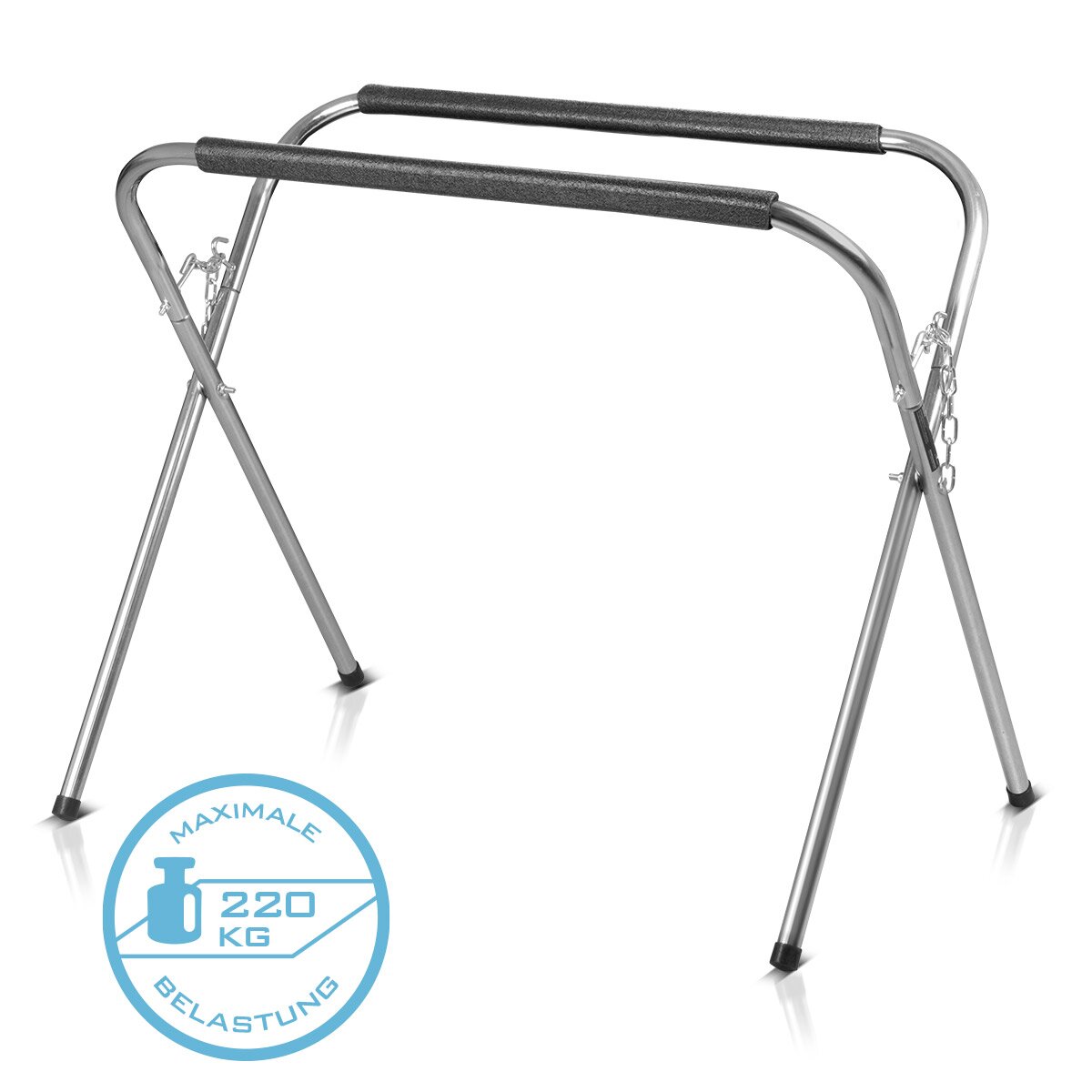 STAHLWERK foldable work stand TAS-220 ST | mobile disc stand | stable windshield stand made of steel with foam padding | Car Repair Paint Stand| Car repair | up to 220 kg load capacity