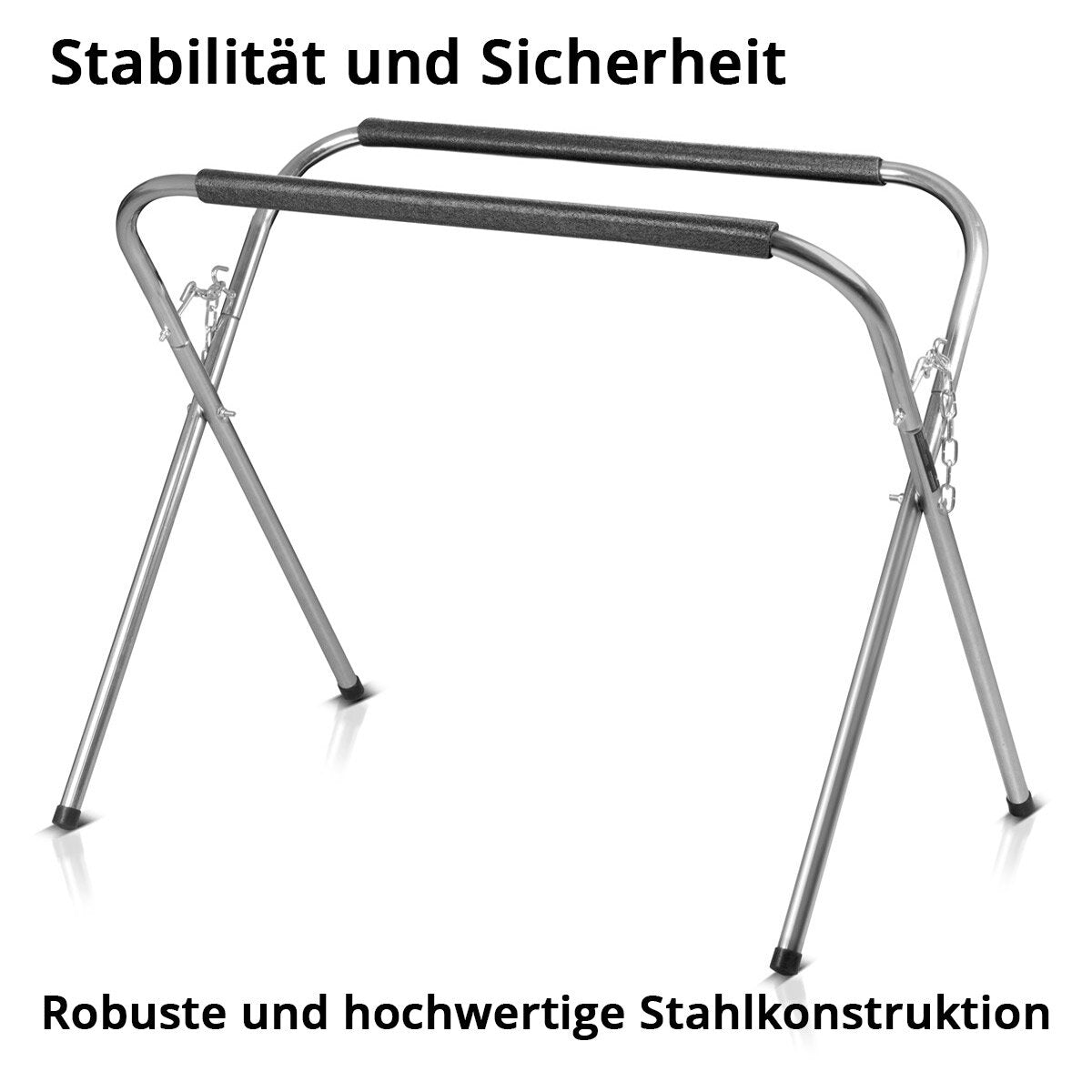 STAHLWERK foldable work stand TAS-220 ST | mobile disc stand | stable windshield stand made of steel with foam padding | Car Repair Paint Stand| Car repair | up to 220 kg load capacity