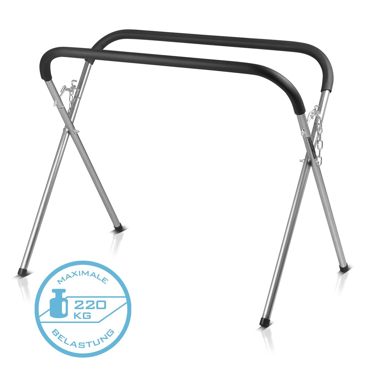 STAHLWERK Puesto de trabajo portátil TASP-220 ST | Soporte para parabrisas plegable | soporte de reparación estable de acero con espuma de PU | Caballete de disco | Reparación de automóviles | Reparación de automóviles | hasta 220 kg de capacidad de carga