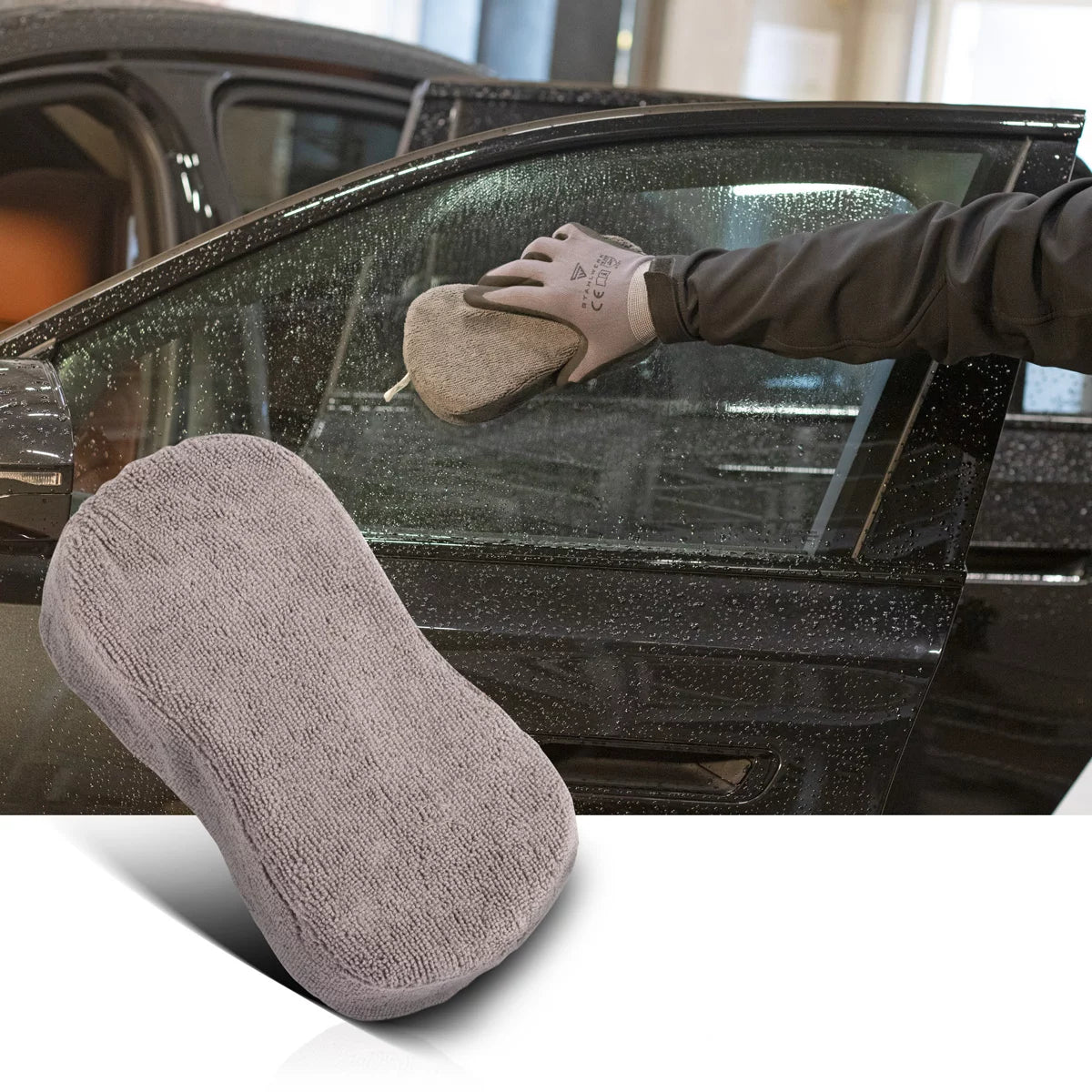 STAHLWERK Esponja para coche en juego de 5 Esponja de microfibra de 22 x 11 x 5 cm | Esponja de lavado de coches | Esponja de limpieza | esponja de limpieza | Paño de microfibra | esponja de lavado
