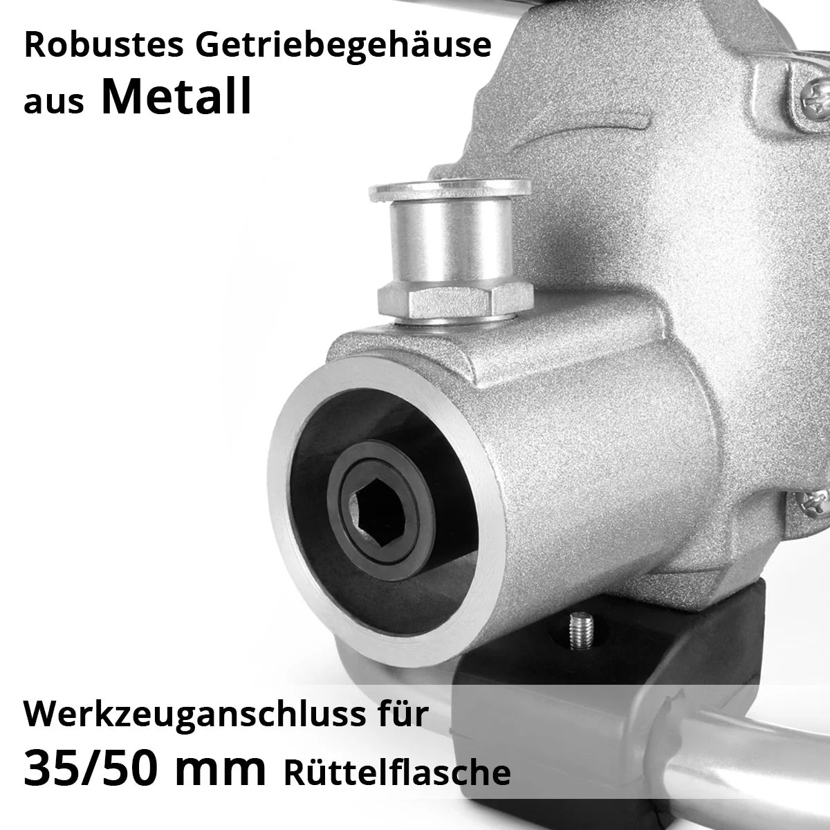 STAHLWERK BR-2300 ST Betonverdichter | 2.300 Watt mit 4.000 U/min | Starker Betonrüttler | Flaschenrüttler für 35 / 50 mm Rüttelflasche | Innnenrüttler für Wände, Decken, Fundamente