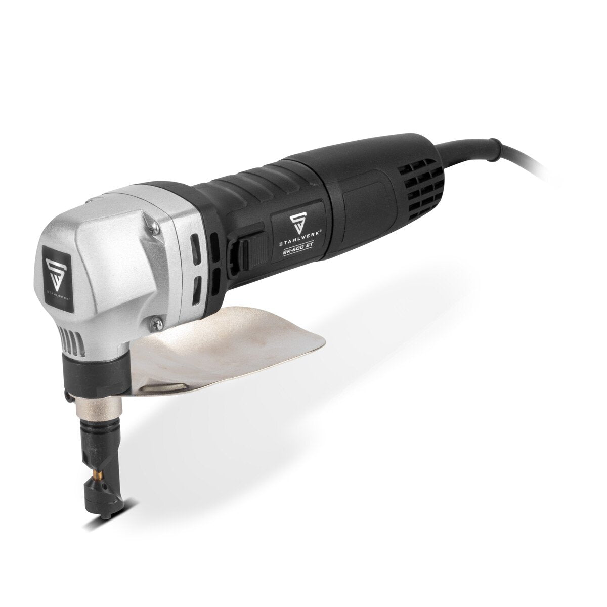 Hoja de acero Nibbler de metal BK-600 ST con 600 W y 2,000 rpm de hasta 2.5 mm de profundidad de corte de tijeras de chapa eléctrica | Blechschneider | Mordisco | Knabber | Tijeras de hojalata | Mordisco de metal | Mordisco