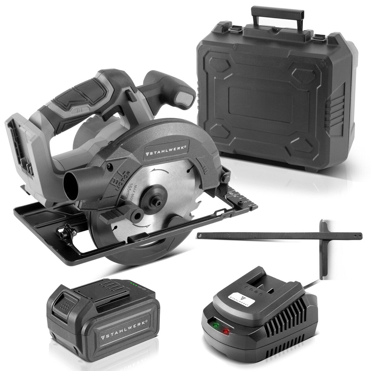 STAHLWERK brushless battery set | Hand circular saw AKS-20 ST | Oscillating multifunctional tool OMTB-20 ST | Reciprocating saw BRS-20 ST | Drill driver ABS-18 ST