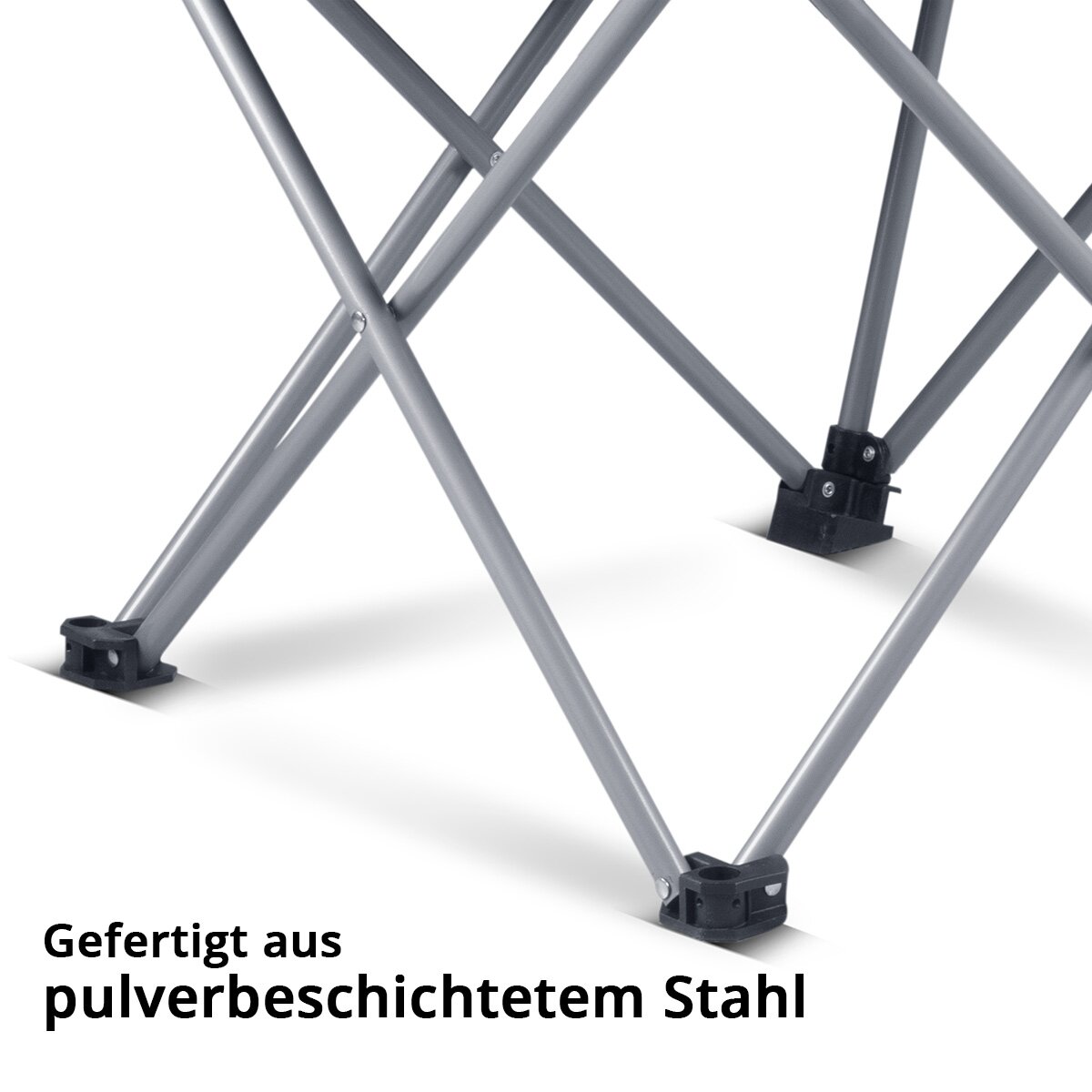 STAHLWERK camping chair CS-95 ST garden chair | Folding chair | folding chair | Fishing chair | Folding chair | folding chair | Fishing chair with armrest, side pocket, headrest, cup holders and transport bag