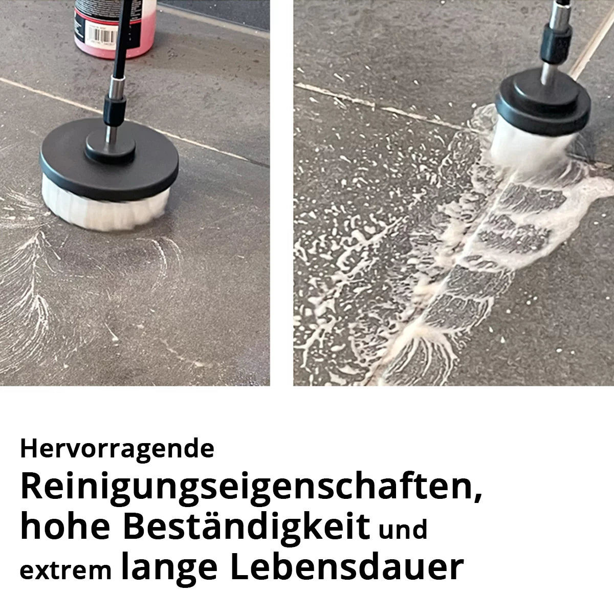 Juego de 10 accesorios para cepillos STAHLWERK para atornilladores y taladros inalámbricos, cepillos para limpiar, pulir y detallar con soporte para puntas estándar, incluye adaptador de extensión