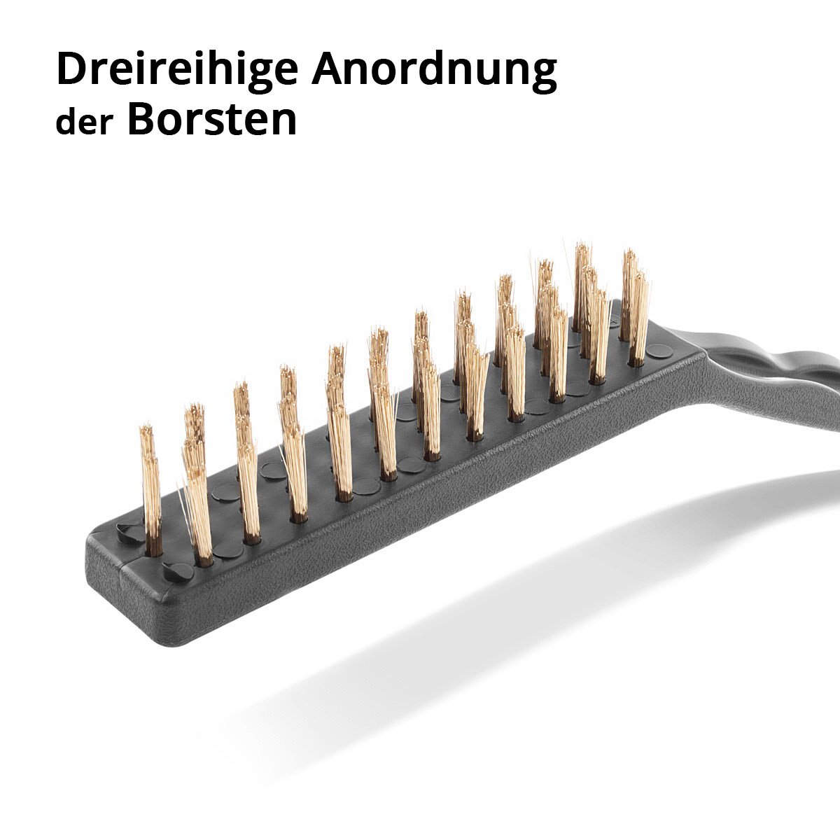 STAHLWERK Drahtbürsten Set 220 mm (9 Zoll) 6-teiliger Bürstensatz aus Messingbürste, Stahlbürste und Nylonbürste zum effektiven Reinigen von Oberflächen