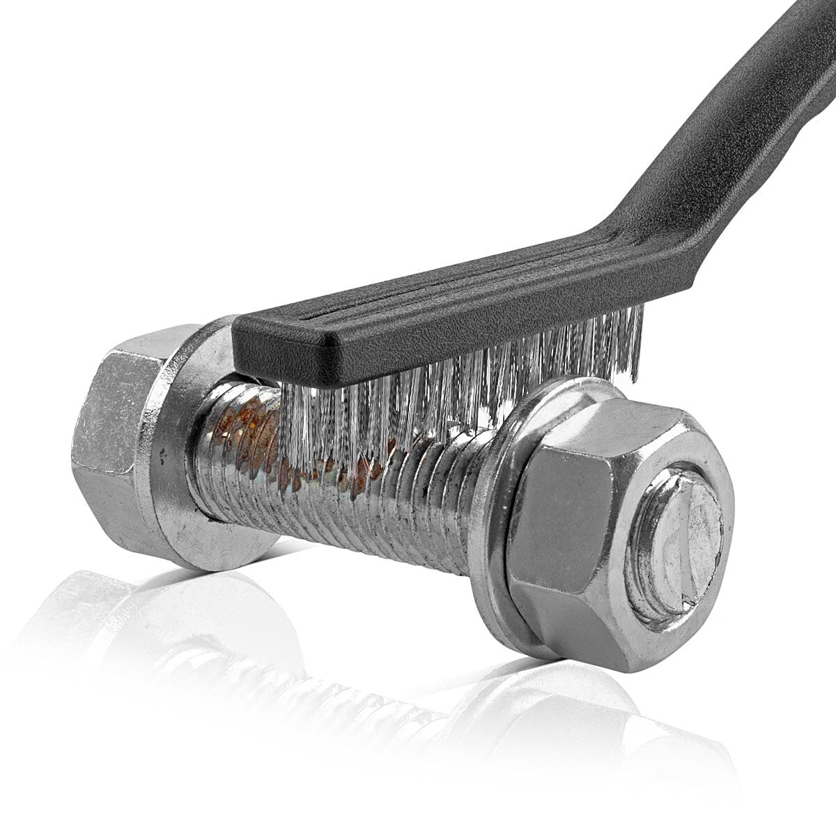 STAHLWERK Drahtbürsten Set 220 mm (9 Zoll) 6-teiliger Bürstensatz aus Messingbürste, Stahlbürste und Nylonbürste zum effektiven Reinigen von Oberflächen
