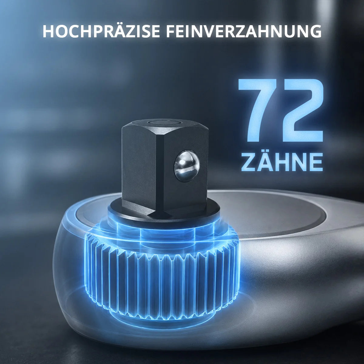 STAHLWERK Digitaler Drehmomentschlüssel 3-200 Nm 1/2“-Aufnahme | 72 Zähne | 510 mm | mit Eichzertifikat| Umschaltknarre | Ratschenschlüssel | Ratsche | LED-Anzeige und Transportbox