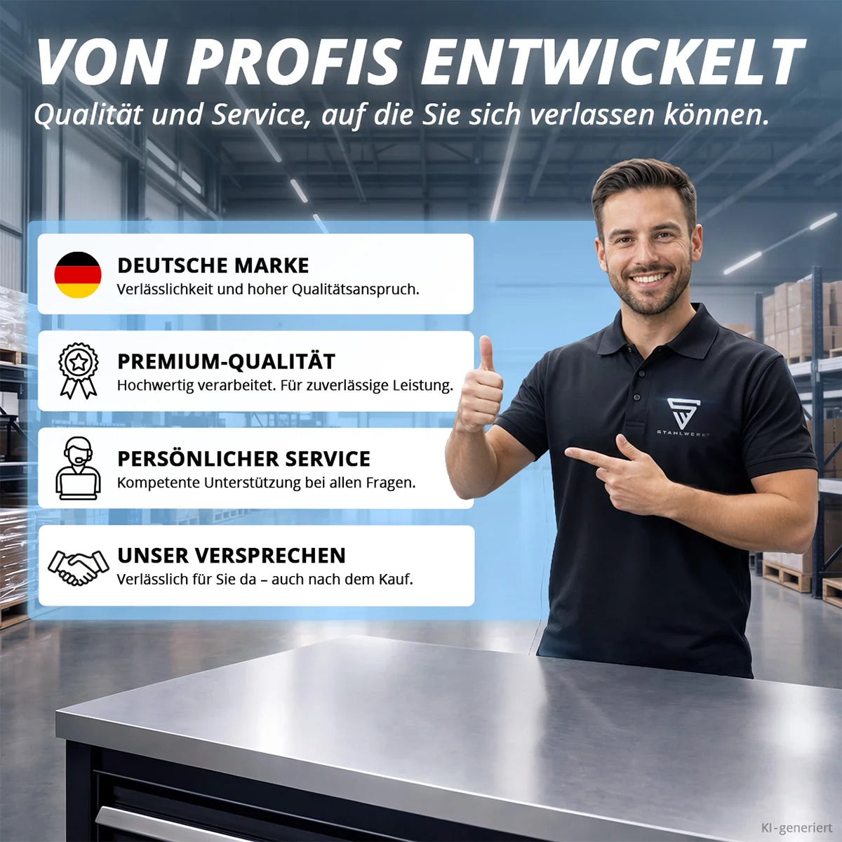 STAHLWERK Kompressor ST-610 Pro mit 10 bar | 3,94 PS | 2,9 kW | 500 l/min | 60 L Tank | Ölfreier Druckluft-Kompressor | Kolben-Kompressor | Silent-Kompressor | Flüster-Kompressor mit Brushless-Motor | 230 Volt