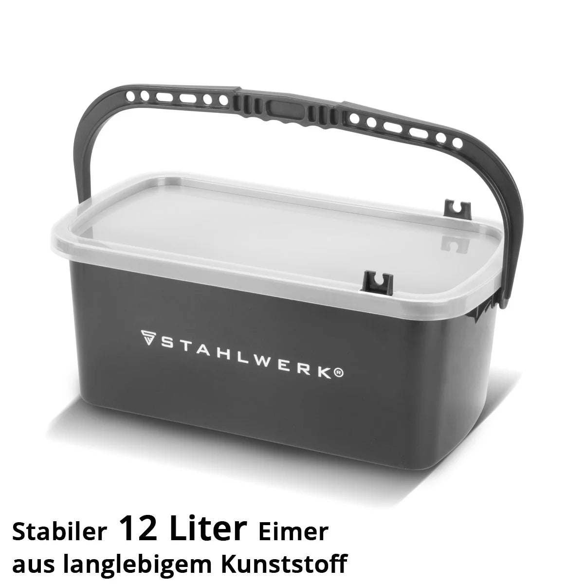STAHLWERK Fliesenwaschset | 4-teiliges Fliesenleger Waschset | professionelles Fliesen Waschset mit 12 Liter Eimer| Fliesenwaschbrett| Reibebrett | Fliesenreinigung | perfekte Fliesen