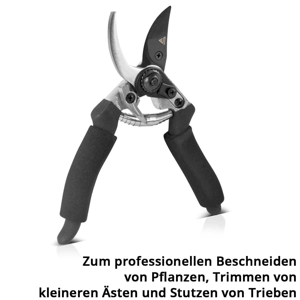 STAHLWERK Gartenschere aus Federstahl Rosenschere | Rebschere | Gärtnerschere | Bypass-Schere | Pflanzenschere | Blumenschere | Astschere