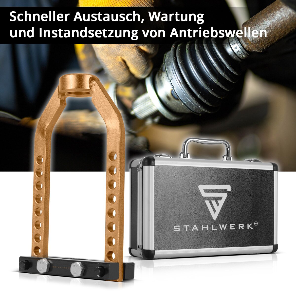 Extracteur d'arbre de transmission STAHLWERK | Séparateur d'arbre de transmission | Extracteur de joint d'arbre de transmission | Outil de coupe universel pour tous les types de véhicules courants