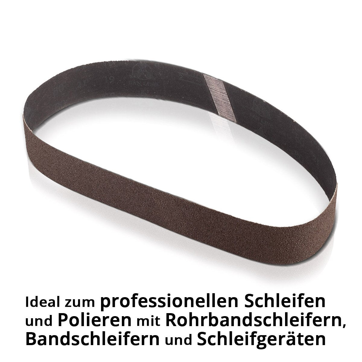 STAHLWERK sanding belt set of 5 with P80 grit 40 x 760 mm universal sandpaper | Fabric sanding belt | Abrasives for pipe belt grinders, belt sanders and sanders